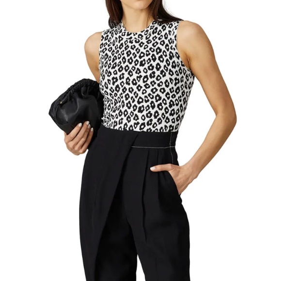 Theory Leopard Print Shell Top - Picture 4 of 4